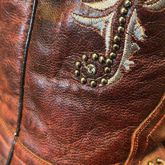 Luchesse Red Oklahoma Angelina Women’s Western Boots Size 7B Embroidered Bling - Picture 16 of 16